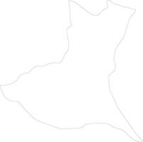 Ibaraki Japan outline map vector