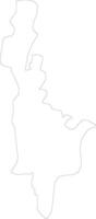 Ilocos Sur Philippines outline map vector