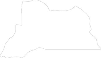 Isingiro Uganda outline map vector