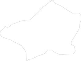 Ilinden Macedonia outline map vector