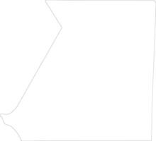 Inchiri Mauritania outline map vector