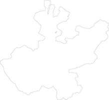 Jalisco Mexico outline map vector