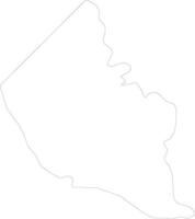 Kaabong Uganda outline map vector