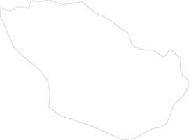 Jinja Uganda outline map vector