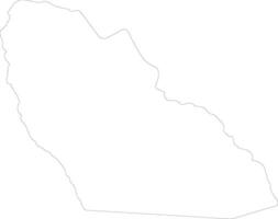 Jonglei S Sudan outline map vector