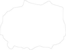 Kaffrine Senegal outline map vector