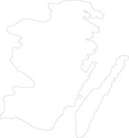 Kalmar Sweden outline map vector