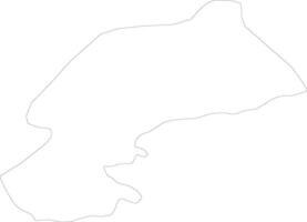 Karaman Turkey outline map vector