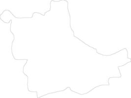 Kavadartsi Macedonia outline map vector