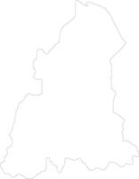 Kelantan Malaysia outline map vector