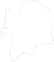 Kara Togo outline map vector