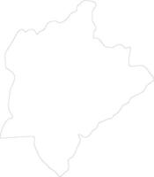 Kasungu Malawi outline map vector