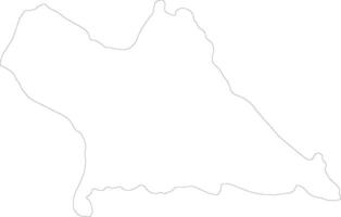 khammouan Laos contorno mapa vector