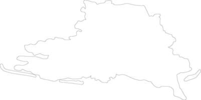 Kherson Ukraine outline map vector