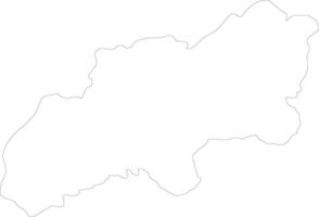 Khatlon Tajikistan outline map vector