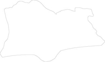 Kirklareli Turkey outline map vector