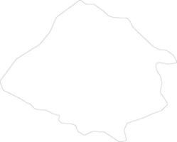 Kirsehir Turkey outline map vector