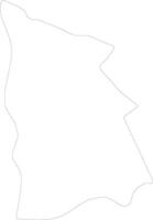 Kisoro Uganda outline map vector