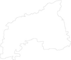 Khomas Namibia outline map vector