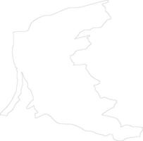 Klaipedos Lithuania outline map vector