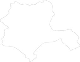 Konya Turkey outline map vector