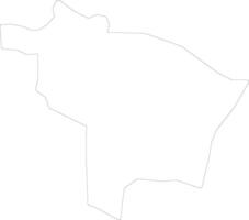 Kotido Uganda outline map vector