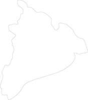 Kon Tum Vietnam outline map vector