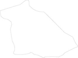 Kriva Palanka Macedonia outline map vector