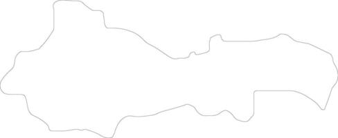 kratovo macedonia contorno mapa vector