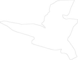 Kranj Slovenia outline map vector