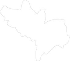 Kogi Nigeria outline map vector