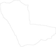 kunene Namibia contorno mapa vector