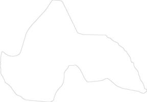 Lakes S Sudan outline map vector