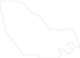 Lac Chad outline map vector