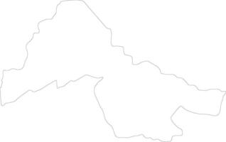 Kwara Nigeria outline map vector