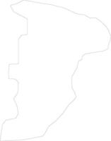 kyegegwa Uganda contorno mapa vector