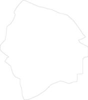 Kyenjojo Uganda outline map vector