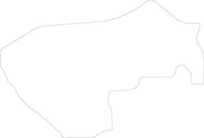 lamwo Uganda contorno mapa vector