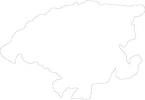 Lara Venezuela outline map vector