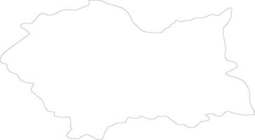 Lesser Poland Poland outline map vector