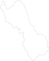 Lima Peru outline map vector