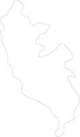 Lima Province Peru outline map vector