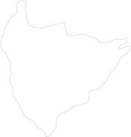 lilongwe malawi contorno mapa vector