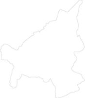 Loei Thailand outline map vector