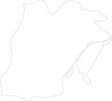 Lisboa Portugal outline map vector