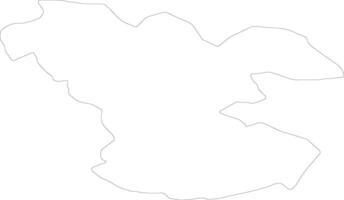 Ludzas Latvia outline map vector