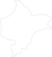 Loreto Peru outline map vector