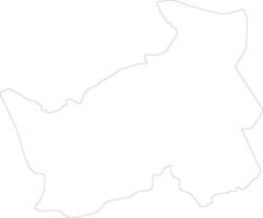 Logone Oriental Chad outline map vector