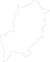 Louangphrabang Laos outline map vector