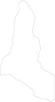 Luuka Uganda outline map vector